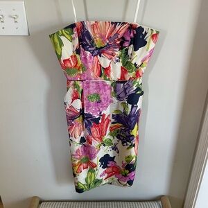 Jcrew Floral Silk Dress